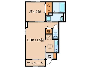 リュニック唯Ⅱの物件間取画像